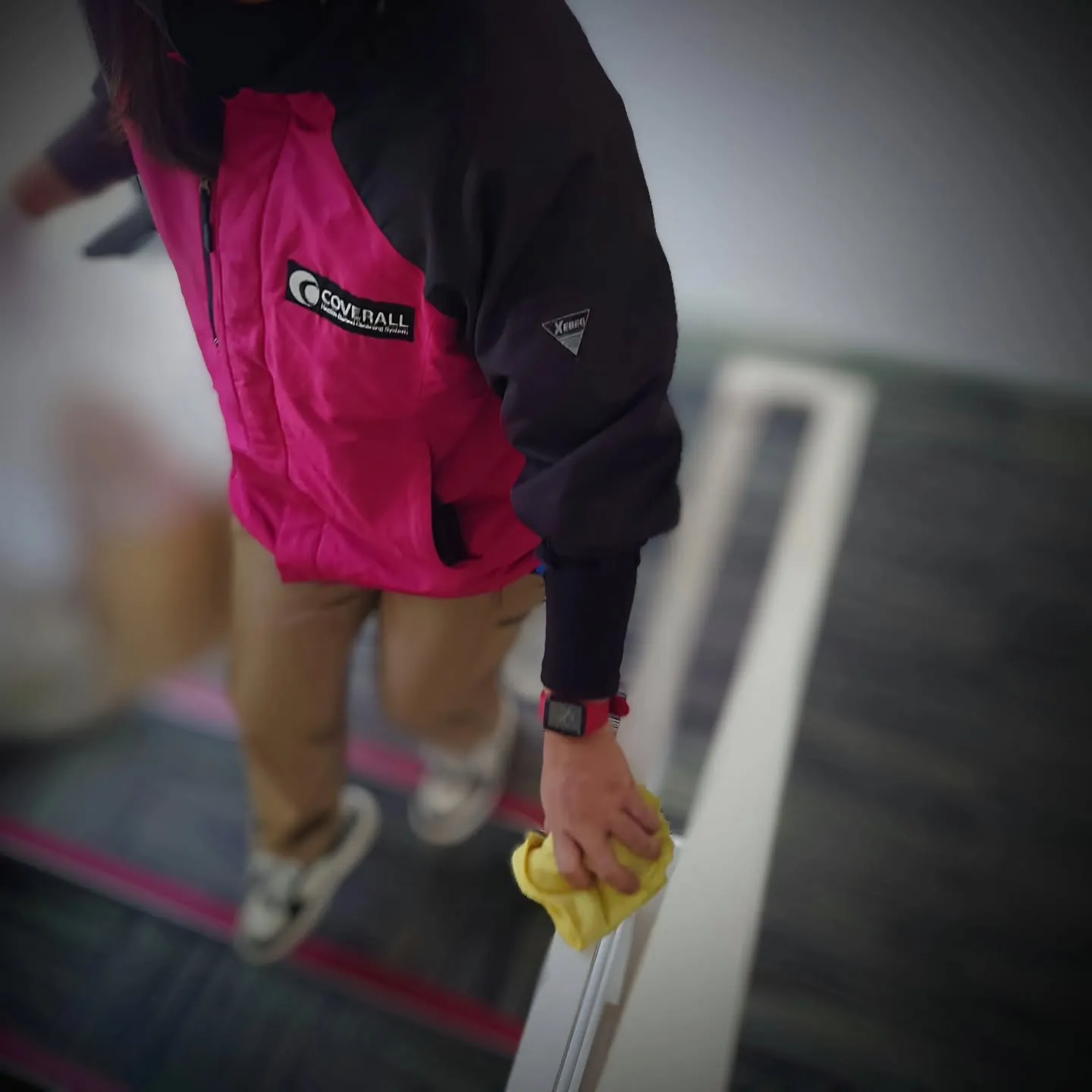 今日は日常清掃のOJT